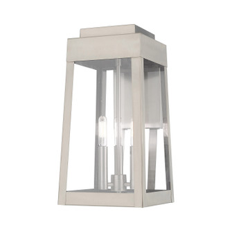 Oslo Three Light Outdoor Wall Lantern in Brushed Nickel (107|20855-91)