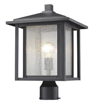 Aspen One Light Outdoor Post Mount Fixture in Black (224|554PHB-BK)