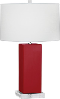 Harvey One Light Table Lamp in Ruby Red Glazed Ceramic (165|RR995)