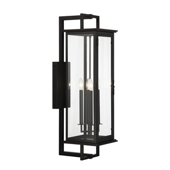 Hudson Four Light Outdoor Wall Mount in Black (90|401008)