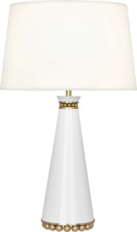 Pearl One Light Table Lamp in Lily Lacquered Paint and Modern Brass (165|LY44X)