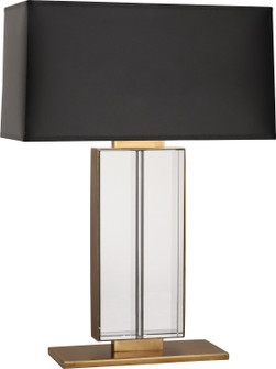 Sloan Two Light Table Lamp in Lead Crystal w/Aged Brass (165|1957B)