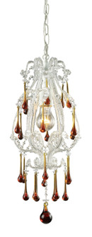 Opulence One Light Mini Pendant in Antique White (45|12003/1AMB)