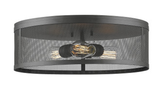 Meshsmith Three Light Flush Mount in Bronze (224|331F18-BRZ)