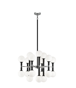 Stellar 18 Light Chandelier in Black (423|C75318BKOP)