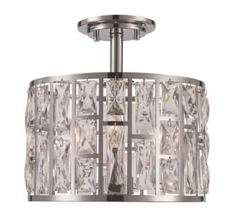 Three Light Semif-Fush Mount in Polished Chrome (110|71342 PC)