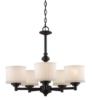 Cahill Five Light Chandelier in Rubbed Oil Bronze (110|70728 ROB)