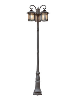 San Miguel Three Light Pole Light in Black (110|5827 BK)