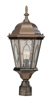 Villa Nueva One Light Postmount Lantern in Black Bronze (110|4716 BRZ)