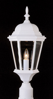 San Rafael One Light Postmount Lantern in White (110|4260 WH)