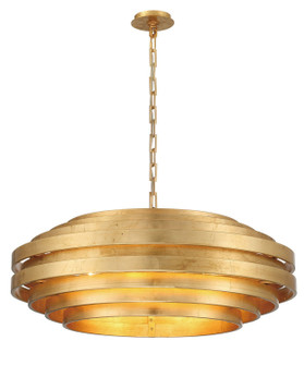 Belmont Eight Light Pendant in Gold Leaf (90|933123)