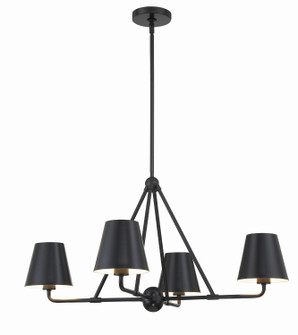 Xavier Four Light Chandelier in Matte Black (60|XAV-B9304-MK)