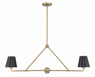 Xavier Two Light Chandelier in Vibrant Gold (60|XAV-B9302-VG)