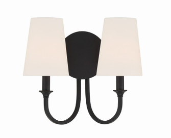 Payton Two Light Wall Sconce in Black Forged (60|PAY-922-BF)