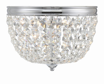 Nola Two Light Flush Mount in Polished Chrome (60|NOL-312-CH-CL-MWP)