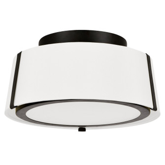 Fulton Two Light Semi Flush Mount in Black (60|FUL-903-BK)