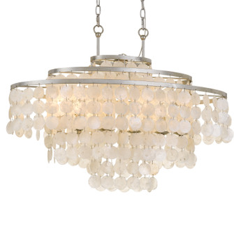 Brielle Six Light Chandelier in Antique Silver (60|BRI-3009-SA)