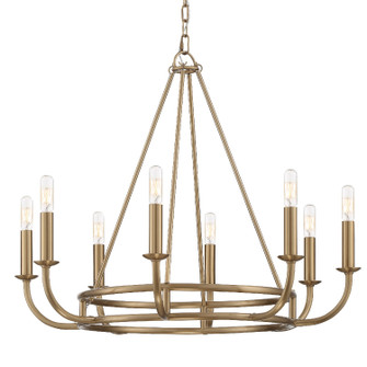 Bailey Eight Light Chandelier in Aged Brass (60|BAI-A2108-AG)