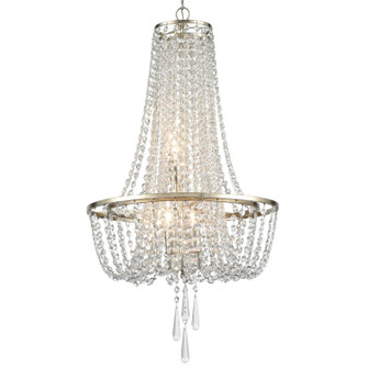 Arcadia Four Light Chandelier in Antique Silver (60|ARC-1907-SA-CL-MWP)
