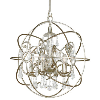 Solaris Five Light Chandelier in Olde Silver (60|9026-OS-CL-MWP)