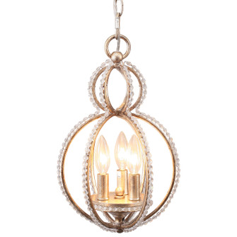 Garland Three Light Mini Chandelier in Distressed Twilight (60|6760-DT)