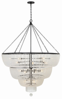 Rylee 24 Light Chandelier in Matte Black (60|618-MK)