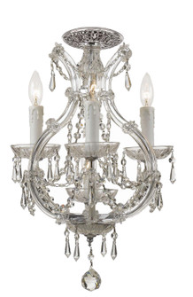 Maria Theresa Four Light Ceiling Mount in Polished Chrome (60|4473-CH-CL-SAQ_CEILING)