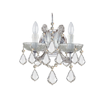 Maria Theresa Two Light Wall Mount in Polished Chrome (60|4472-CH-CL-SAQ)