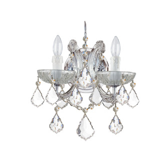 Maria Theresa Two Light Wall Mount in Polished Chrome (60|4472-CH-CL-MWP)