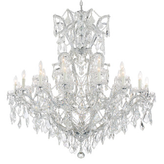 Maria Theresa 25 Light Chandelier in Polished Chrome (60|4424-CH-CL-SAQ)