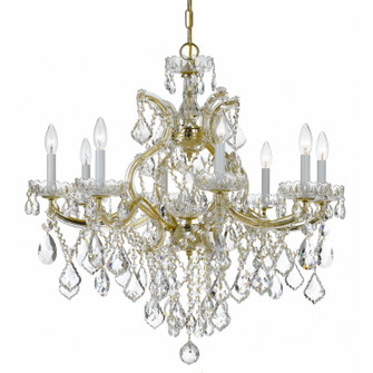 Maria Theresa Nine Light Chandelier in Gold (60|4409-GD-CL-S)