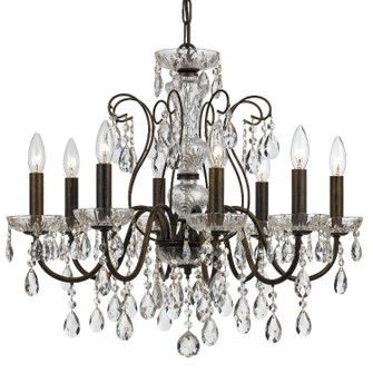 Butler Eight Light Chandelier in English Bronze (60|3028-EB-CL-S)