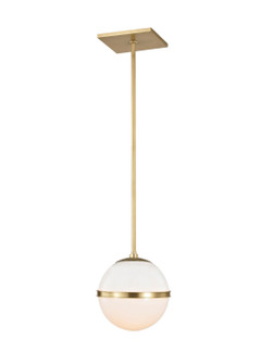 Truax One Light Chandelier in Aged Brass (60|2107-AG)