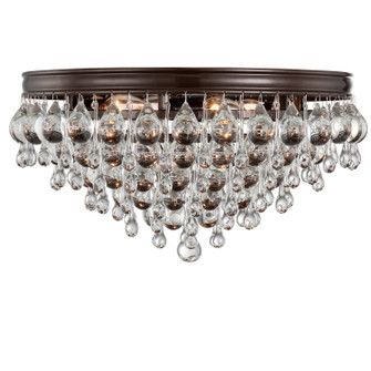 Calypso Six Light Flush Mount in Vibrant Bronze (60|138-VZ)