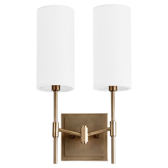 Hamilton Two Light Wall Mount in Dark Brass (19|563-2-81)