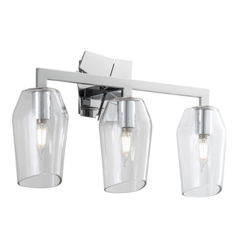 Gaia Three Light Wall Sconce in Chrome (185|8163-CH-CL)