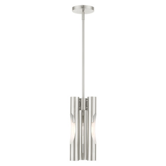 Acra Three Light Chandelier in Brushed Nickel (107|45913-91)