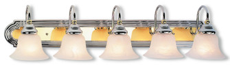 Belmont Five Light Bath Vanity in Polished Chrome & Polished Brass (107|1005-52)