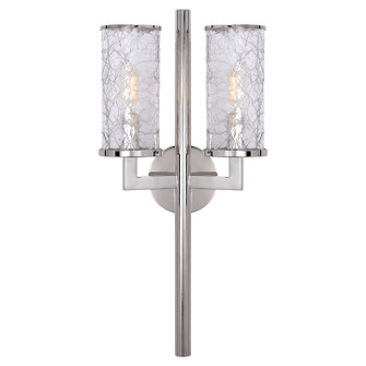 Liaison Two Light Wall Sconce in Polished Nickel (268|KW 2201PN-CRG)