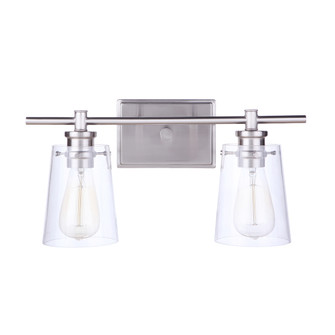 Mia Two Light Vanity in Satin Nickel (90|810245)