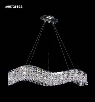 Fashionable Broadway Five Light Chandelier in Silver (64|95725S22)