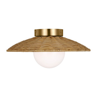 Mari One Light Flush Mount in Burnished Brass (454|KSF1091BBS)