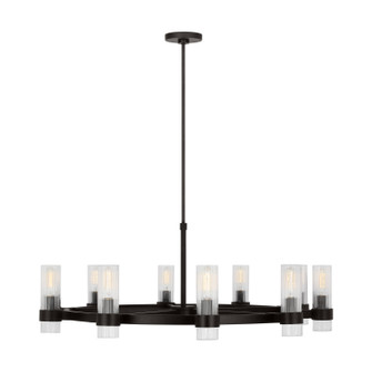 Geneva Eight Light Chandelier in Aged Iron (454|CC16810AI)