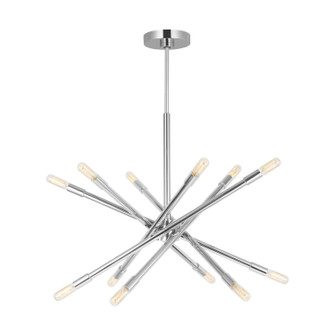 Eastyn 12 Light Chandelier in Polished Nickel (454|CC16712PN)