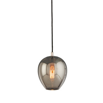 Odyssey One Light Pendant in Textured Black & Polish Nickel (67|F4293-TBK/PN)