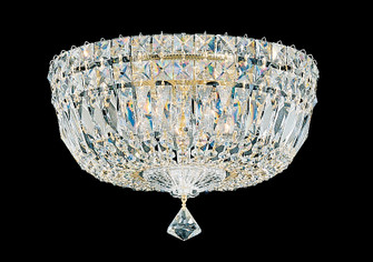 Petit Crystal Deluxe Five Light Flush Mount in Silver (53|5892-40R)