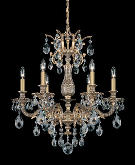 Milano Six Light Chandelier in Antique Silver (53|5676-48S)