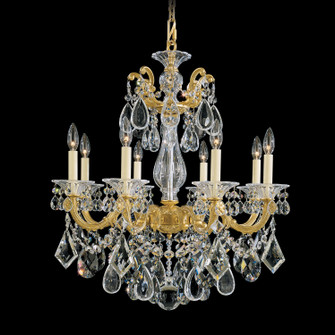 La Scala Eight Light Chandelier in French Gold (53|5073-26)