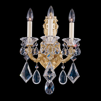 La Scala Three Light Wall Sconce in Heirloom Gold (53|5071-22)