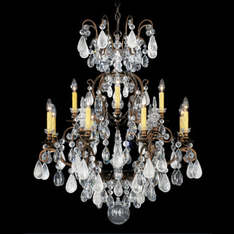 Renaissance Rock Crystal 13 Light Chandelier in French Gold (53|3572-26OS)